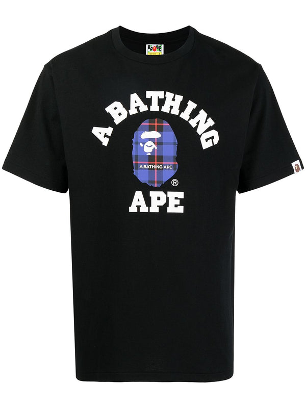 A Bathing Ape College Tie-dye Cotton-jersey T-shirt in Blue