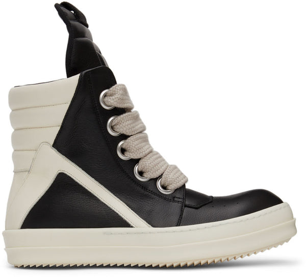 RICK OWENS Black Geobasket Sneakers – TOPDROP-NEWYORK