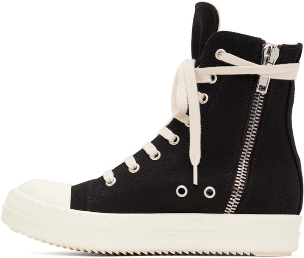 RICK OWENS DRKSHDW Black Foil Slash Sneakers – TOPDROP-NEWYORK