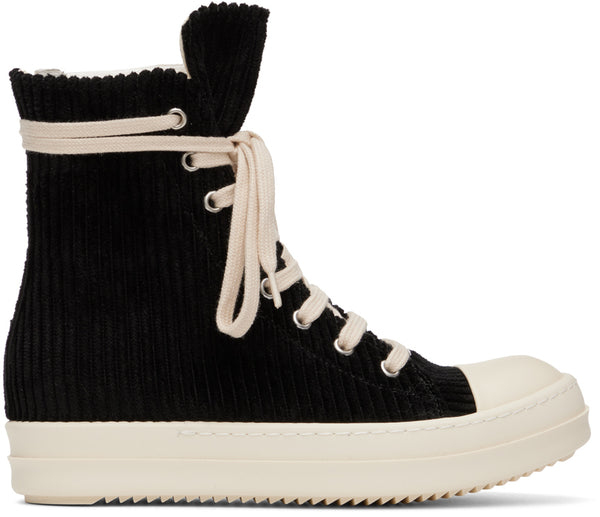RICK OWENS DRKSHDW Black Foil Slash Sneakers – TOPDROP-NEWYORK