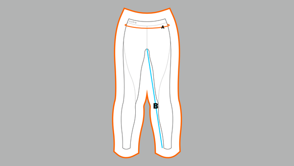 WrightSport Lutra Track Pant Size Guide Measuring Template