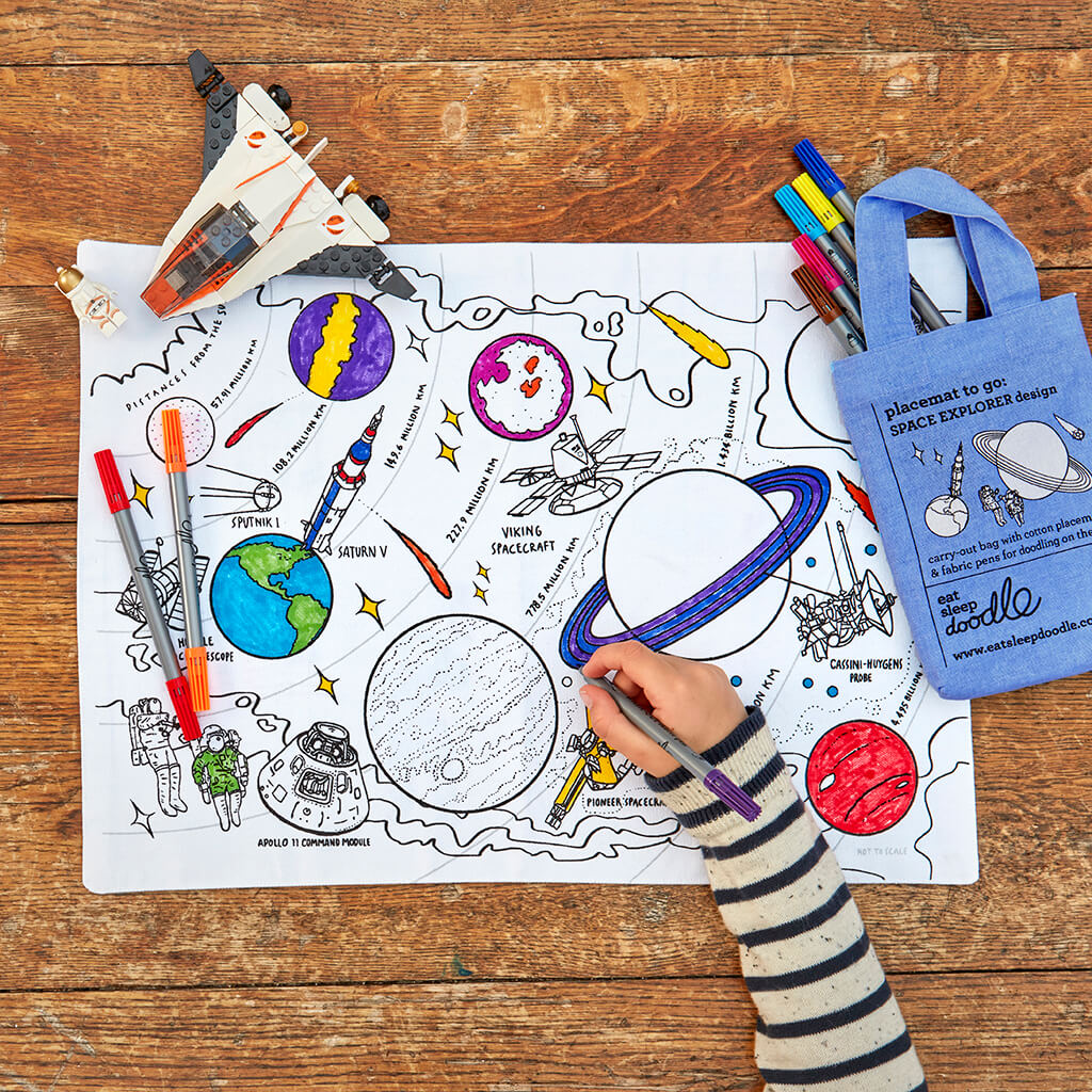 space explorer pencil case - color in & learn – eatsleepdoodle (USA)