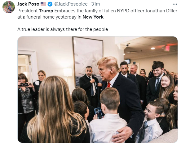 trump cop funeral