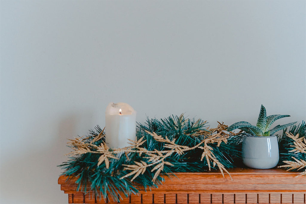 Christmas Greenery and Candles