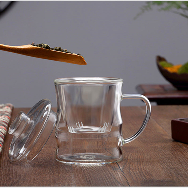 Glass Kettle With Wood Overhead Design — tea