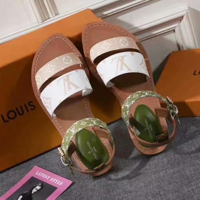 Louis Vuitton LV Hot Sale Women Fashion Leather Sandals Shoes