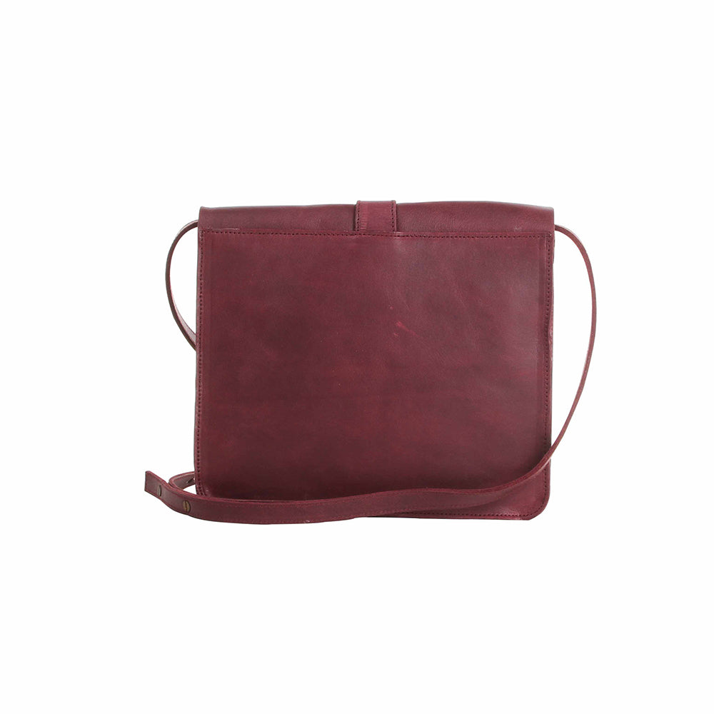 Fundamental Messenger Bag I -Burgundy-image-5