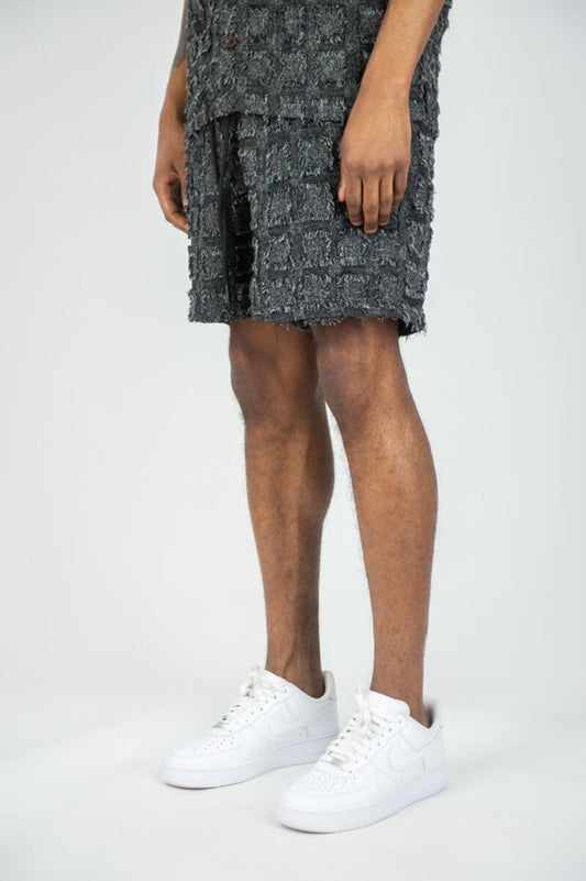 Textured Fray Shorts | RINGSPUN