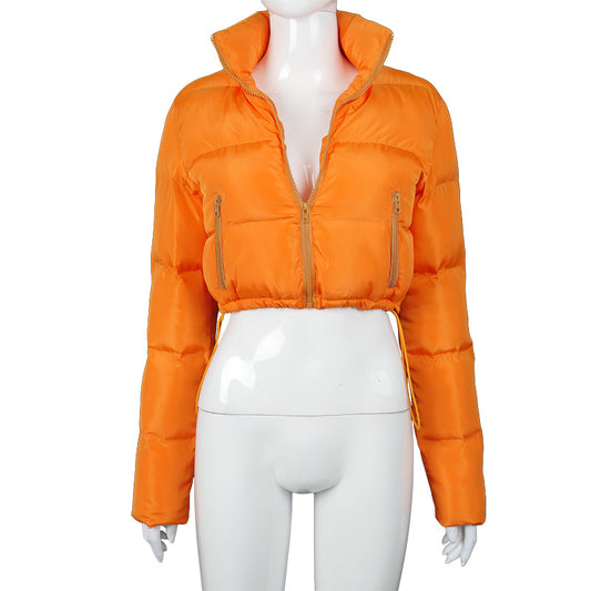 Ladies Crop Puffer Jacket