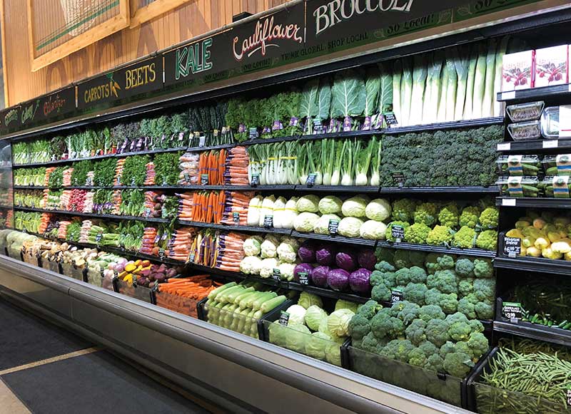 Wood Display Bins, Produce Fixtures