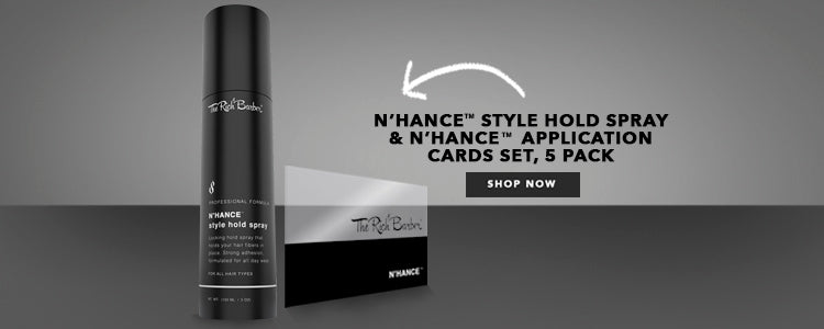 The Rich Barber N'hance Style Hold Spray and N'hance Application Cards Set