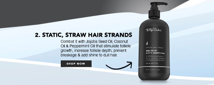 Combat it with Jojoba Seed Oil, Coconut Oil & Peppermint Oil that stimulate follicle growth, increase follicle depth, prevent breakage & add shine to dull hair.