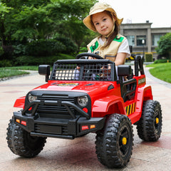 Kids dinosaur ranger electric jeep girl with costume