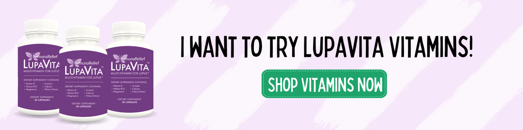 Buy LupaVita Call to Action Banner | Shop for LupaVita vitamins for autoimmune disease | Lupus, Psoriasis & Sjogren's Syndrome