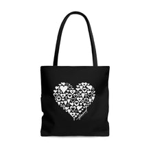 Load image into Gallery viewer, Hilderbrand Lifestyle Heart Love Tote Bag (Black)
