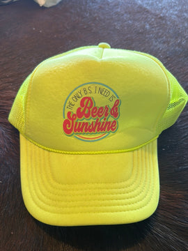 Beer and sunshine cap