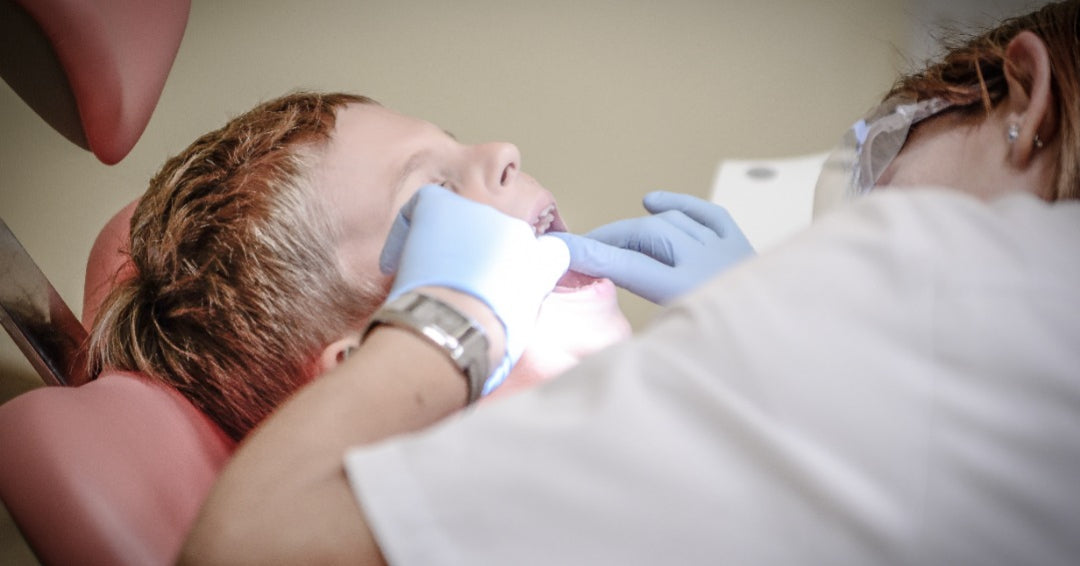 boy at dentist