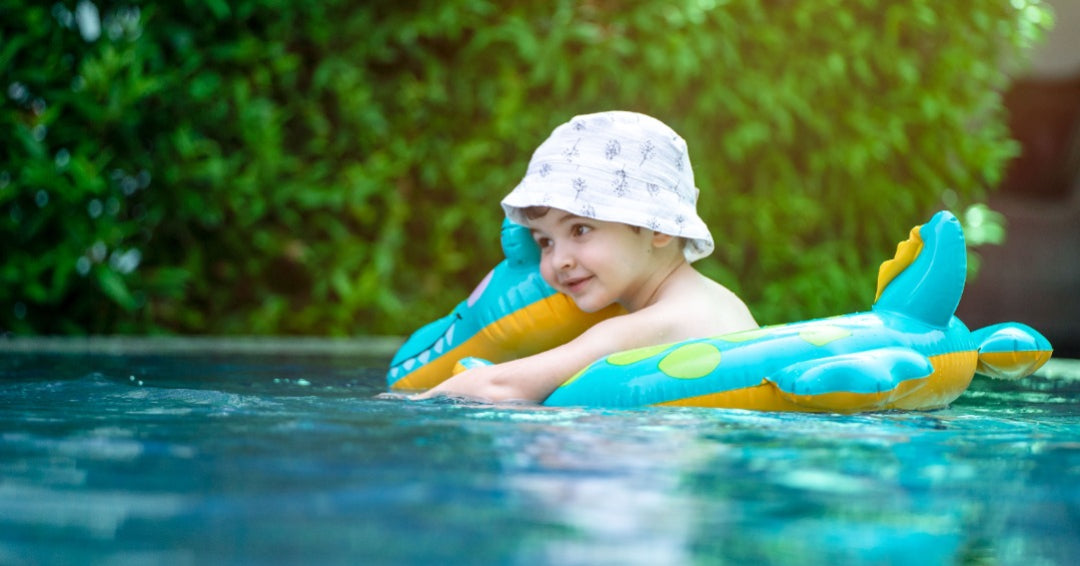 boy in pool