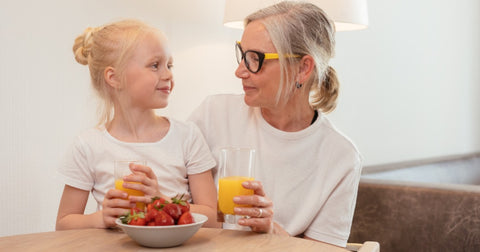 grandmother and granddaughter