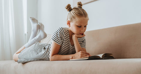 girl reading book