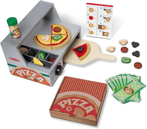 melissa and doug wooden pizza counter