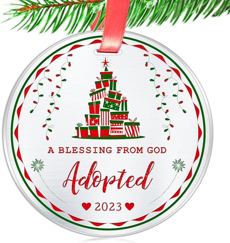 adoption christmas ornament