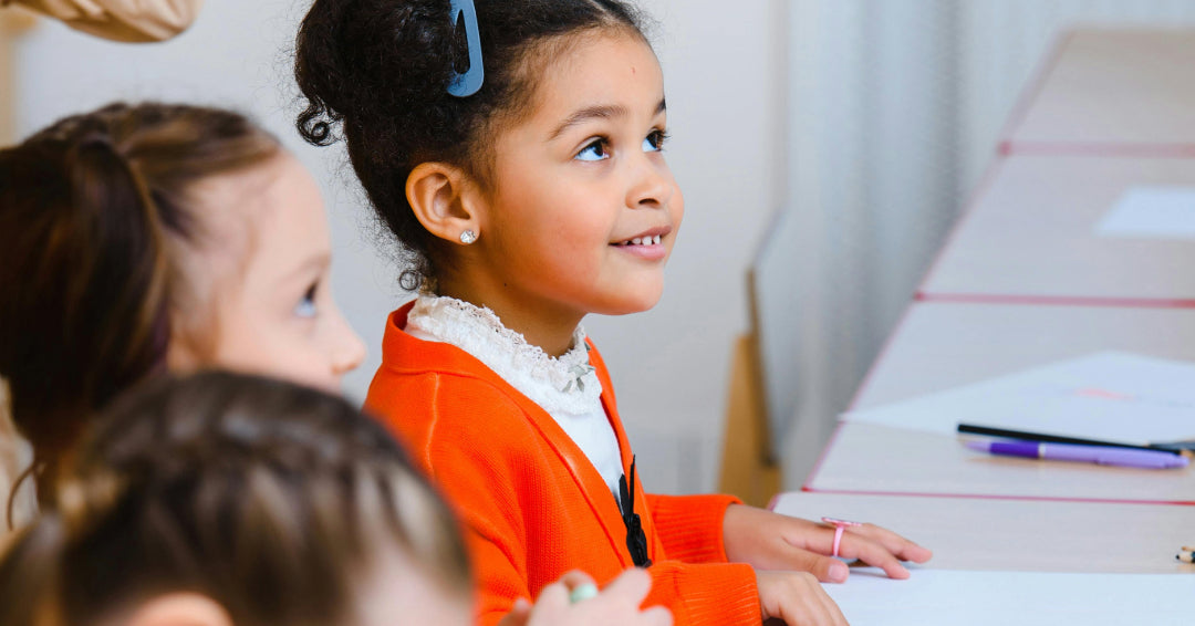 girl in kindergarten