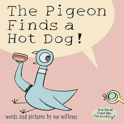 the pigeon finds a hot dog