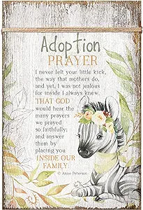 Adoption Prayer Wood Plaque
