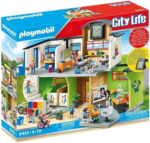 playmobil handicap accessible school with wheelchair ramp