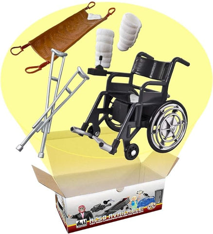 wheelchair toy and crutch set