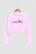 Load image into Gallery viewer, Cool Girls Women&#39;s Crop Hoodie - Its Clover
