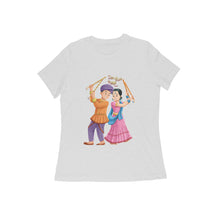 Load image into Gallery viewer, Navratri Dandiya Raas Women&#39;s Round Neck T-shirt
