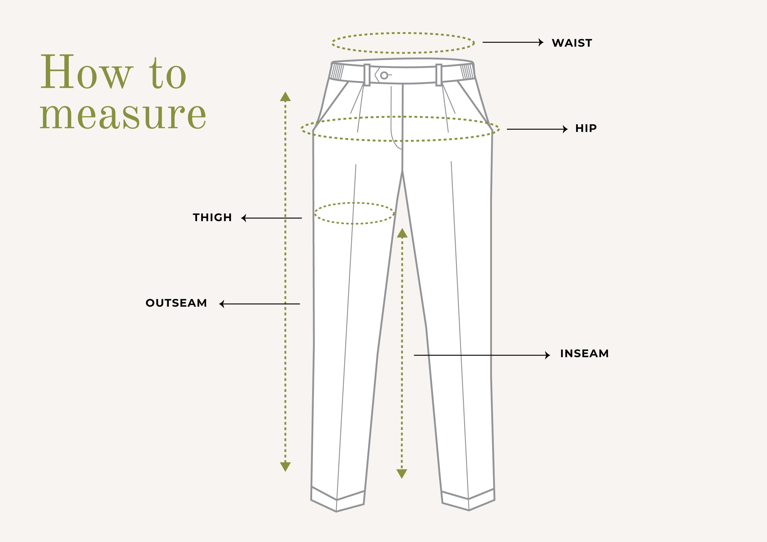 Pleated Pants Size Guide – Pali Clothing