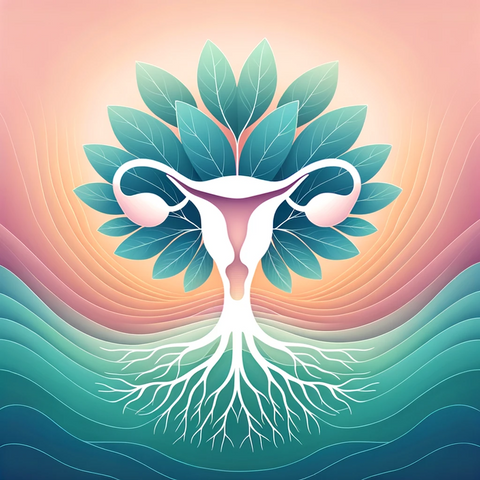abstract representation of wellness and strength, symbolizing the concept of pelvic health