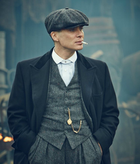 Thomas Shelby, the main character of Peaky Blinders wearing Newsboy Cap