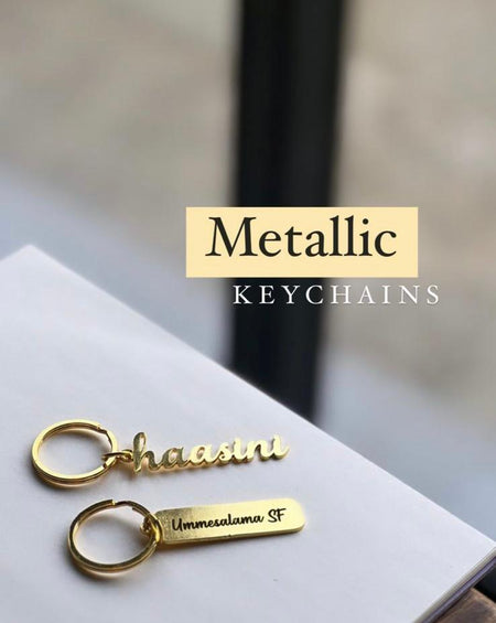 Personalized - Metal Keychain - Rose Gold - Lemonade