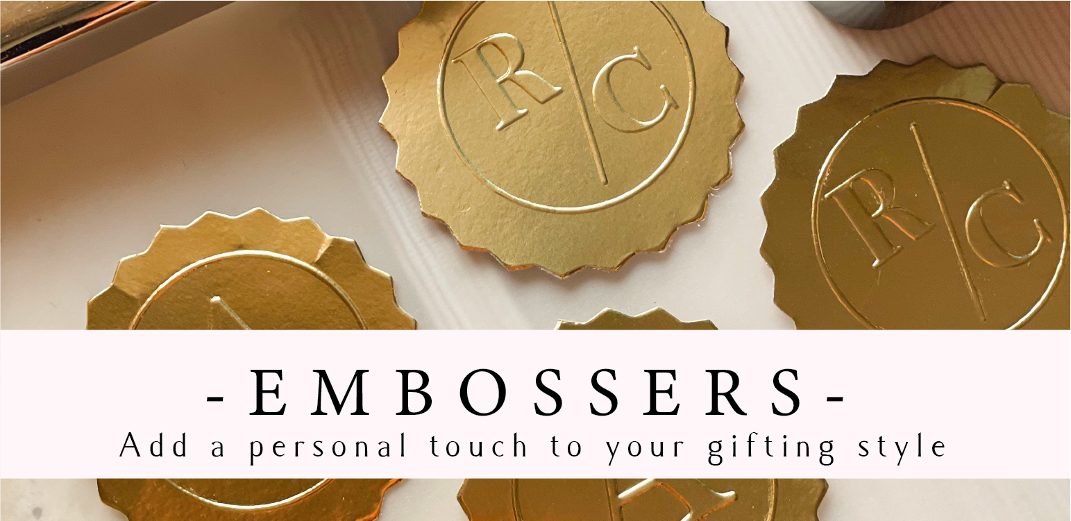 Gold Embosser with Custom Text - Easily Customize Online