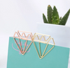 Paper Clips / Bookmark Set of 6 - Diamond - Gold-Description: A stunning set of 6 paperclips from Lemonade that can also be used as Bookmarks. Declutter your office space in a stylish way! Dimensions: H - 1 Inch Sold as a set of 6.-Default Tittle-LemonadeIndia