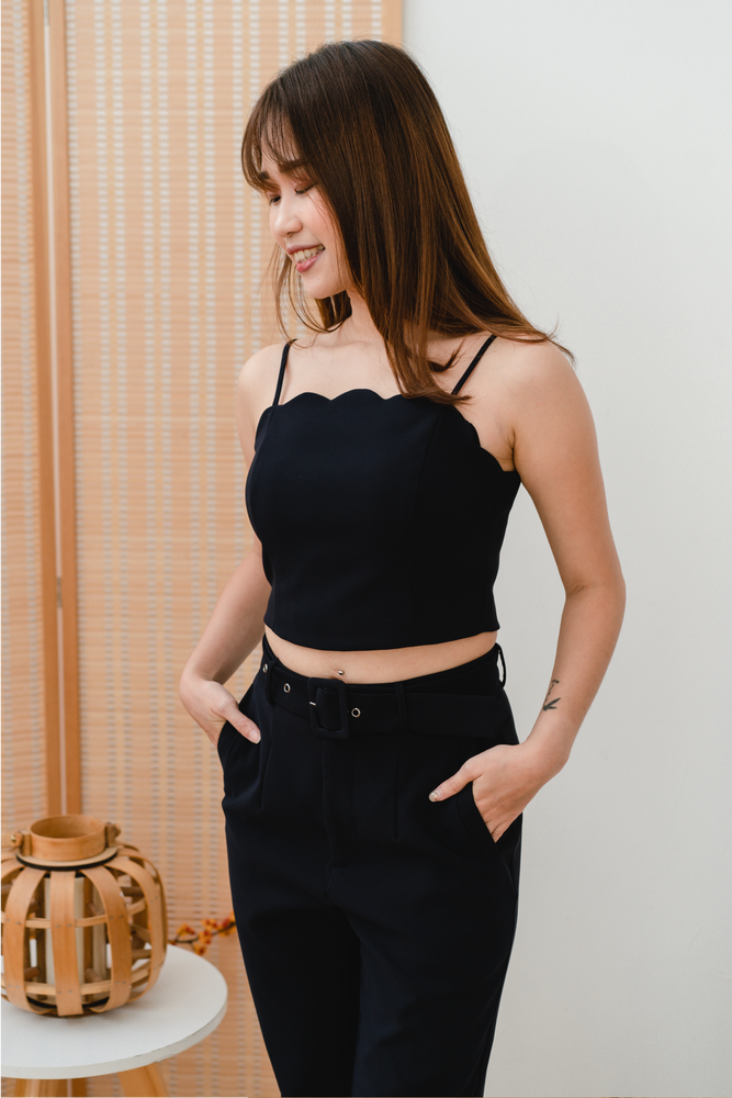 Scarlett Midi Pants (Navy)