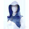Halloween Vintage Sleeve Hooded Leather Cape Blue / 5XL