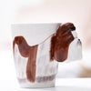 Mug 3D animal shape Hand painted Ceramic coffee milk tea mug Shih Tzu