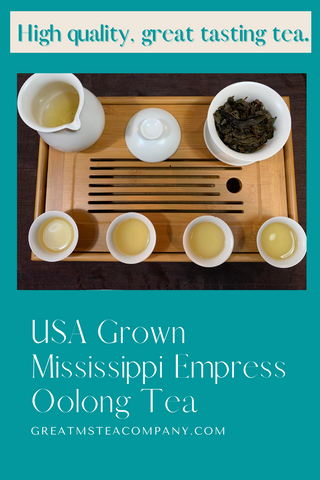 Gaiwan Tea set with Mississippi Empress Oolong Tea