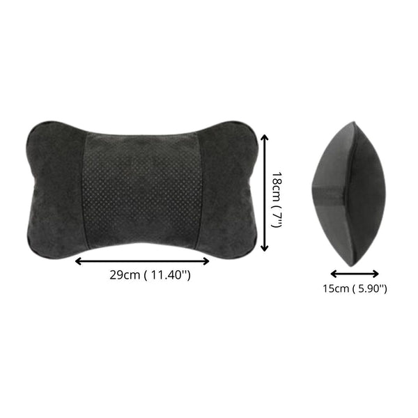 Almohada de cuello para coche de Alcántara italiana