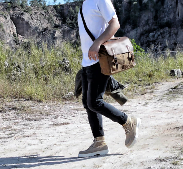 Waxed Canvas Motorcycle  Bag "Saluto"