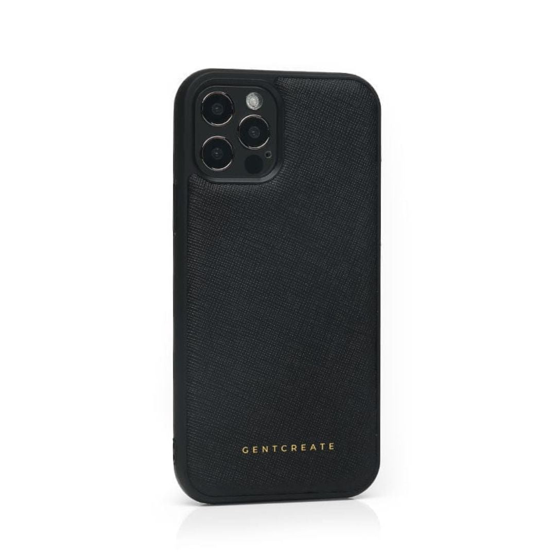 Black Saffiano iPhone Case By Gentcreate