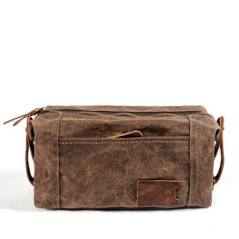 Canvas Toiletry Bag "Recentibus" Best Toiletry Travel Bag for Men Gentcreate