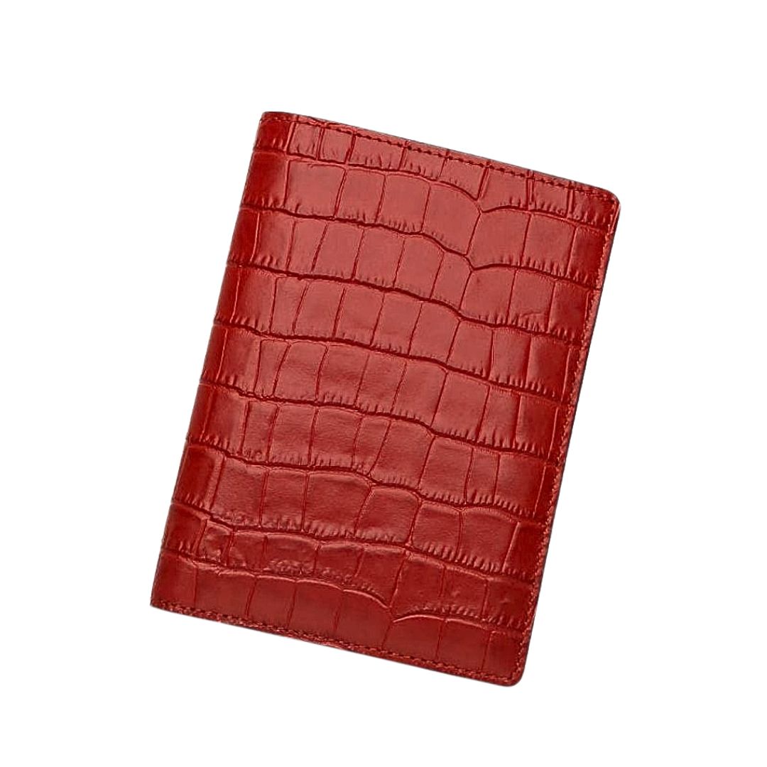 Matt Red Leather Passport Holder By Gentcreate