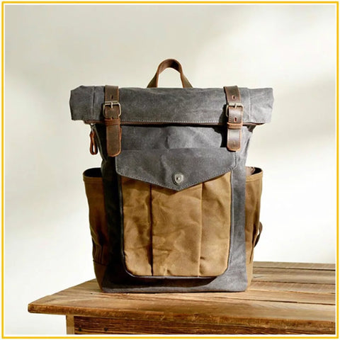 Retro Vintage Canvas Backpack Deliciae - 1950s Backpack