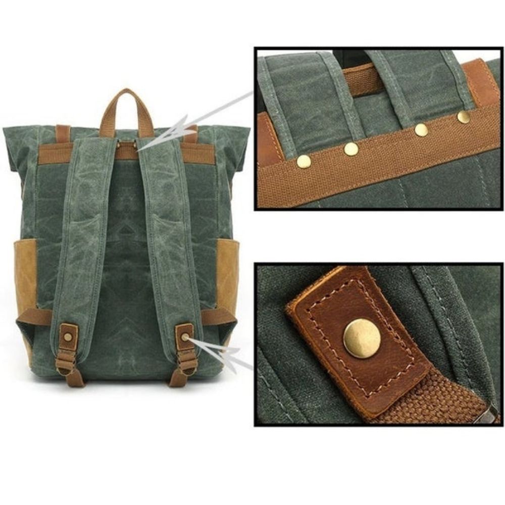 Canvas Backpack Delicae Inside Compartments